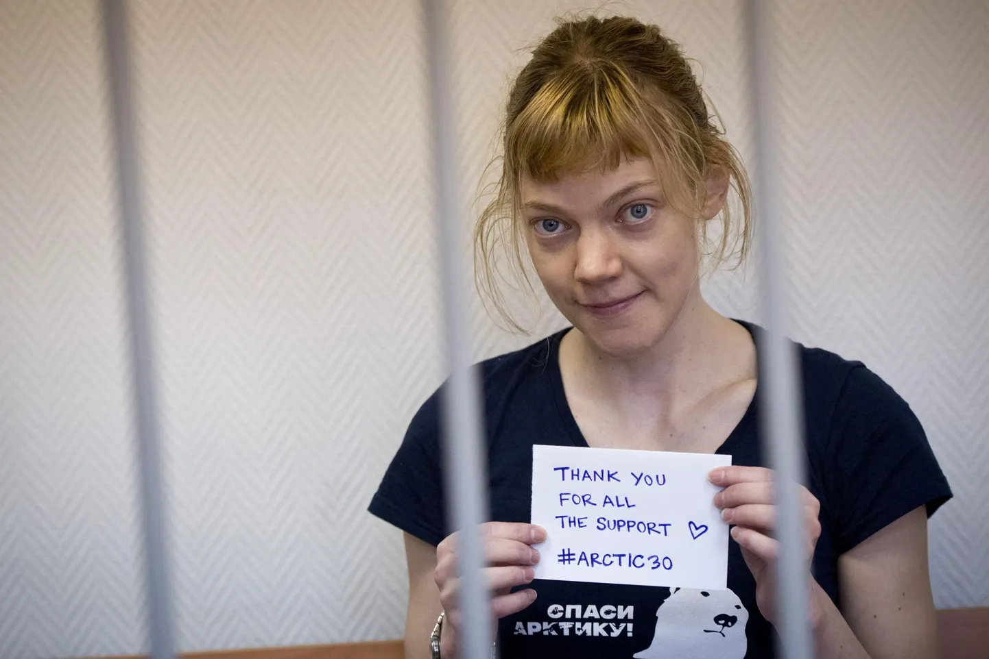 Greenpeace'i aktivist Sini Saarela.