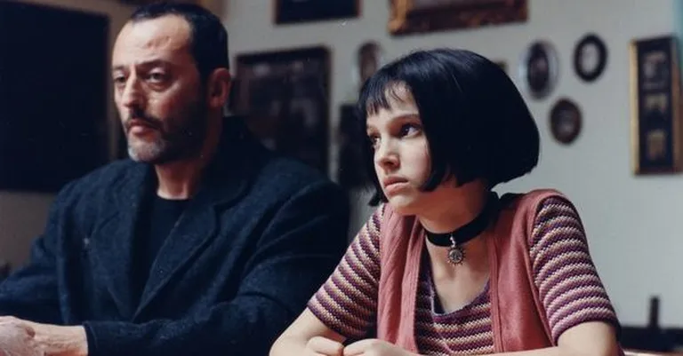 Kaader filmist «Léon: The Professional». Pildil Jean Reno ja Natalie Portman