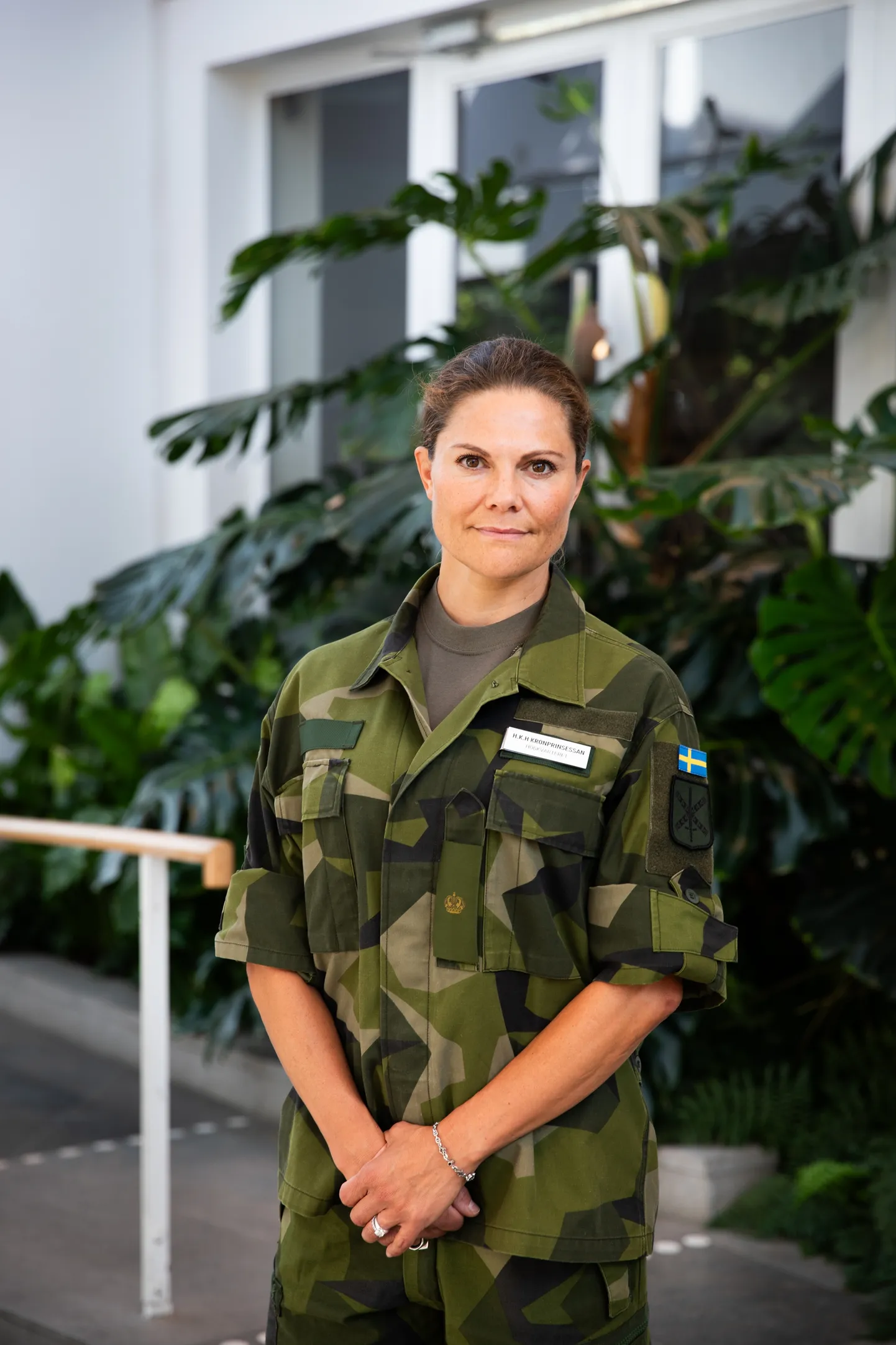 Rootsi kroonprintsess Victoria esmaspäeval, mil ta alustas kaitseväe juures kaks aastat kestvat ohvitseri eriväljaõpet.