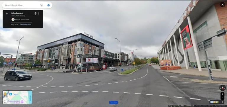 Tartu keskne ristmik on üle pildistatud vaid mõned nädalad tagasi.