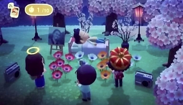 Branden Perezi virtuaalne matus videomängus.