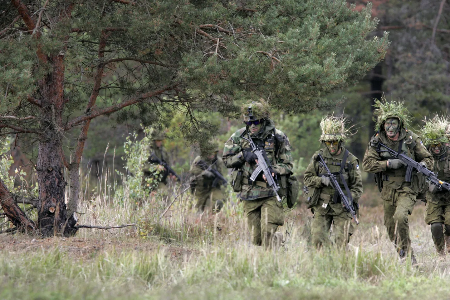 Rahvusvaheline militaarõppus Kalev Express Klooga polügonil.