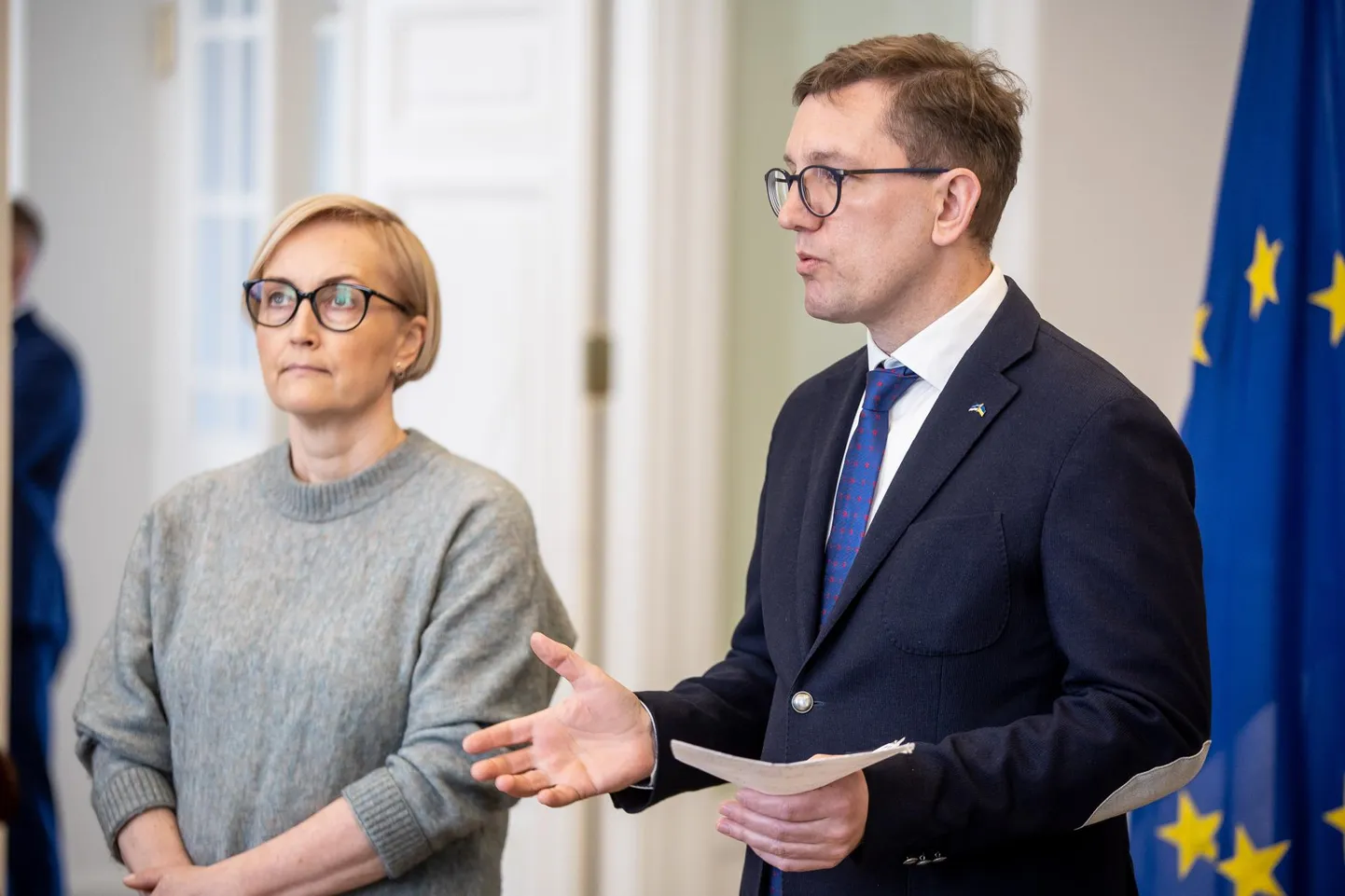 Кристина Каллас и Кристен Михал - лидеры партий, сформировавших новую коалицию.