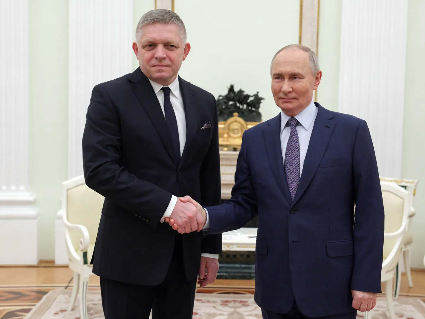 Slovakkia peaminister Robert Fico ja Vladimir Putin kohtumisel Venemaal eelmise aasta lõpus.