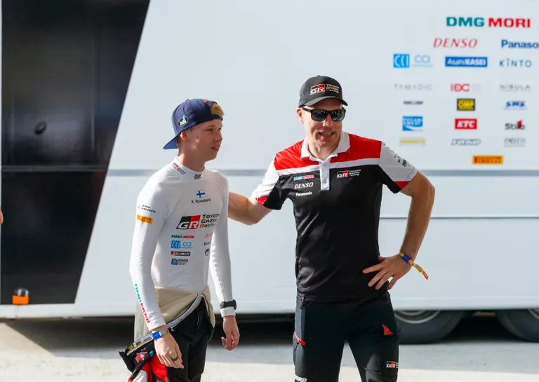 Kalle Rovanperä ja Jari-Matti Latvala.