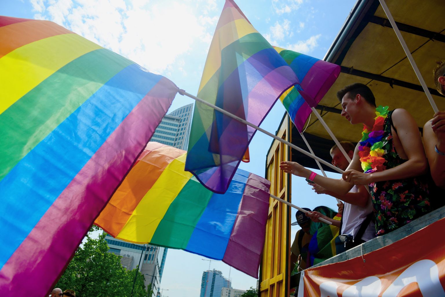 LGBT paraad Stockholmis.