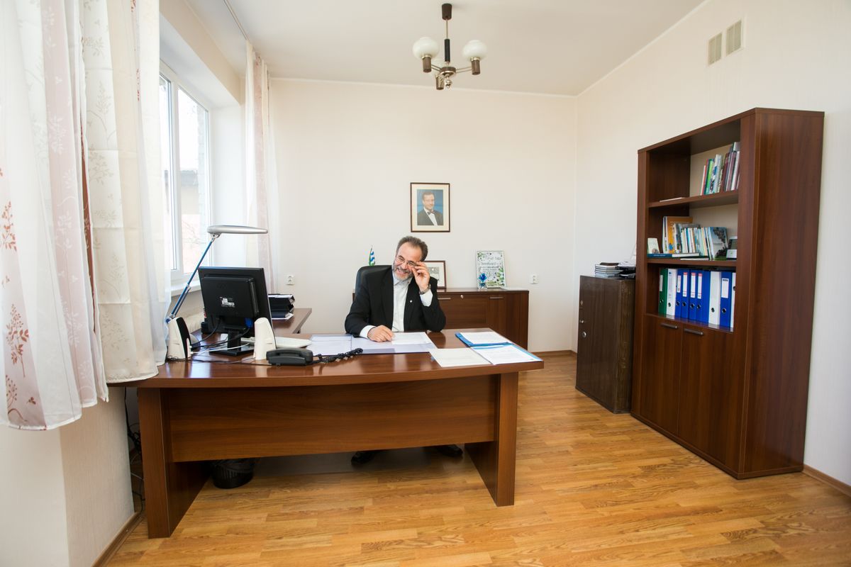 Koeru vallavanema Aldo Tamme kabinet aprillis 2014.