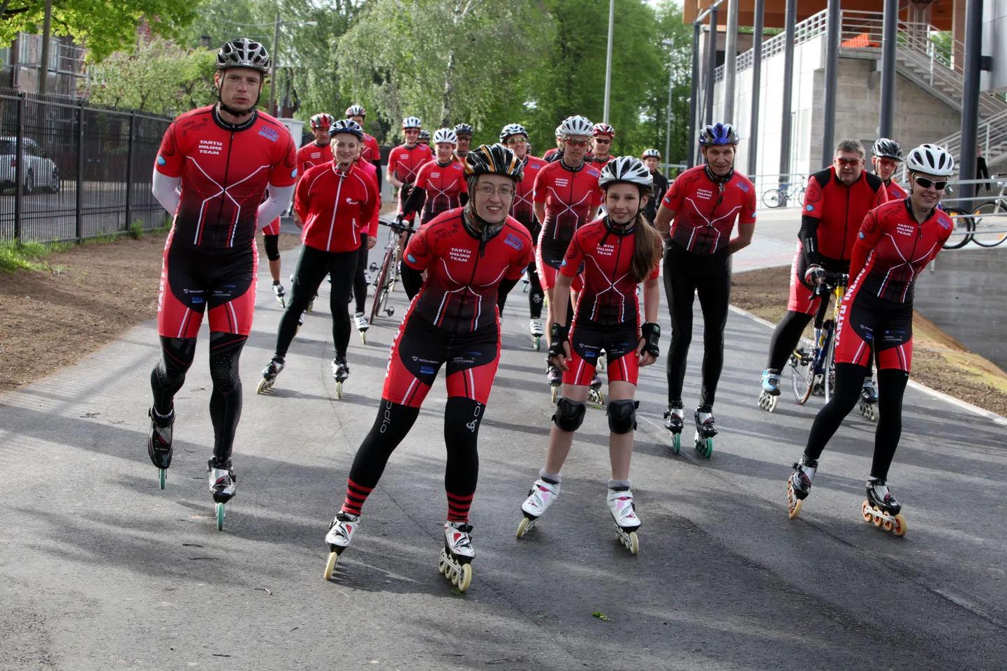 Tartu Inline team Tamme staadionil.