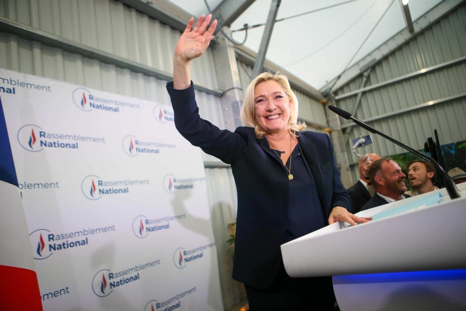 Pärast valimistulemuste selgumist 19. juuni õhtul oli Marine Le Penil põhjust rõõmustamiseks.