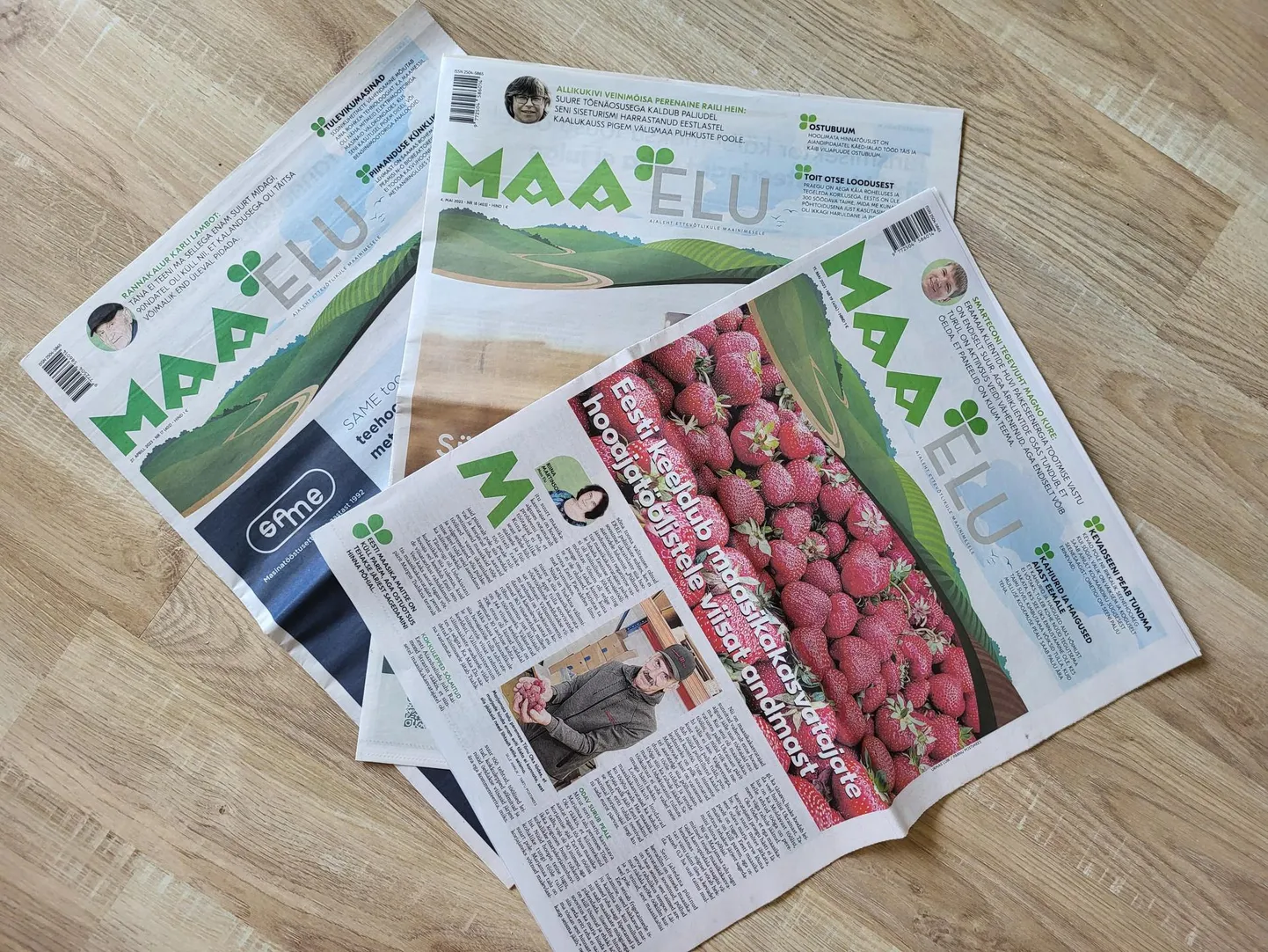 Maa Elu paberlehed.