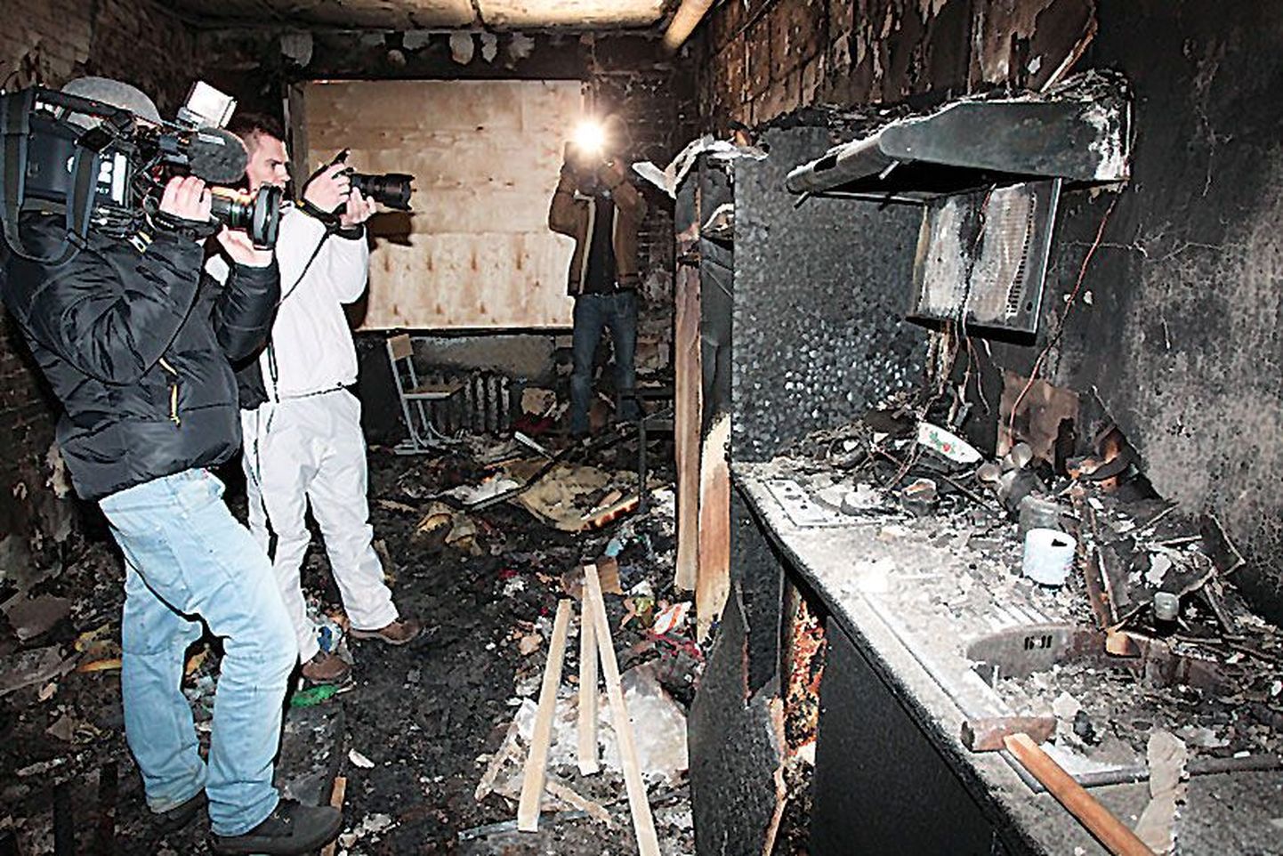 В ночь на воскресенье в социальном доме в Таллинне произошел пожар, люди не пострадали.
