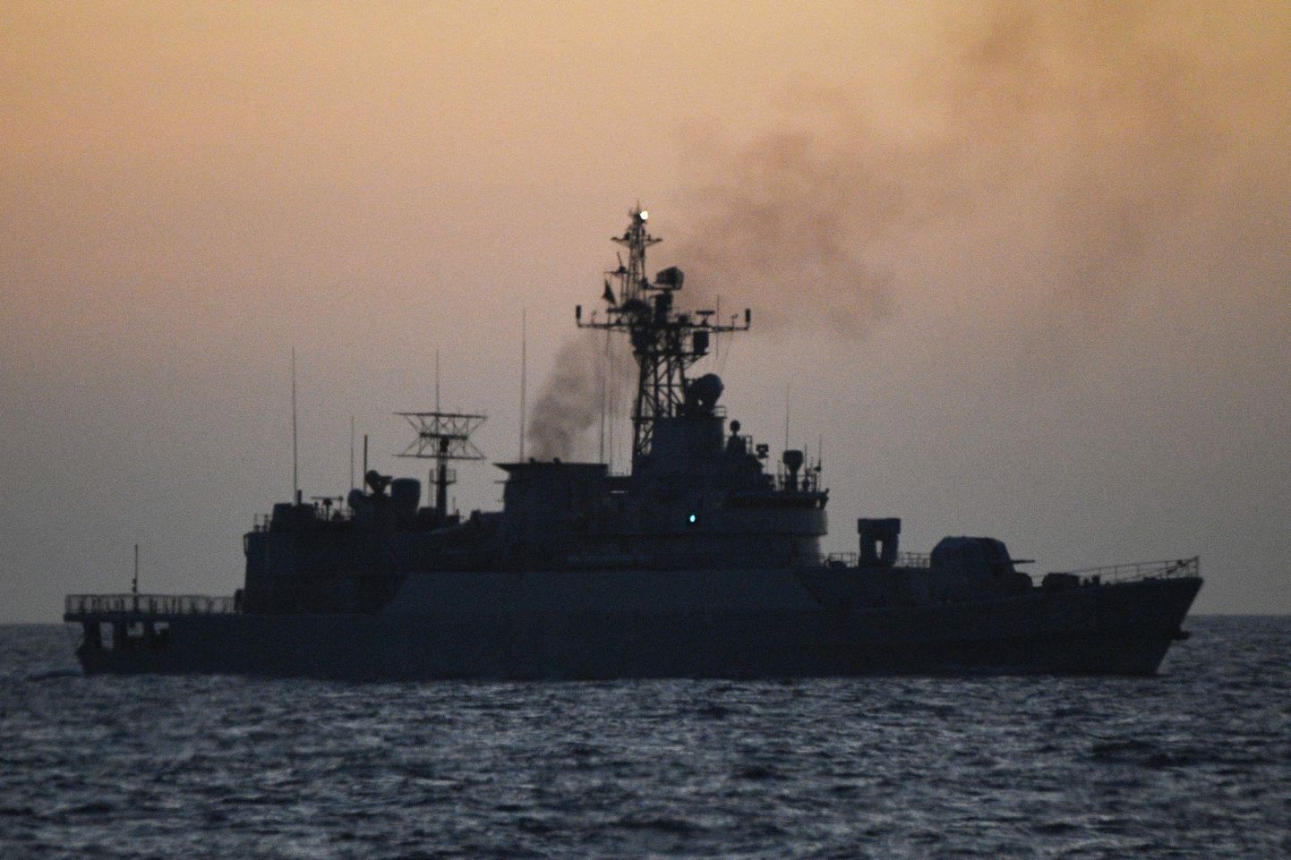 Hiina sõjalaev Lõuna-Hiina merel. Foto on illustratiivne.