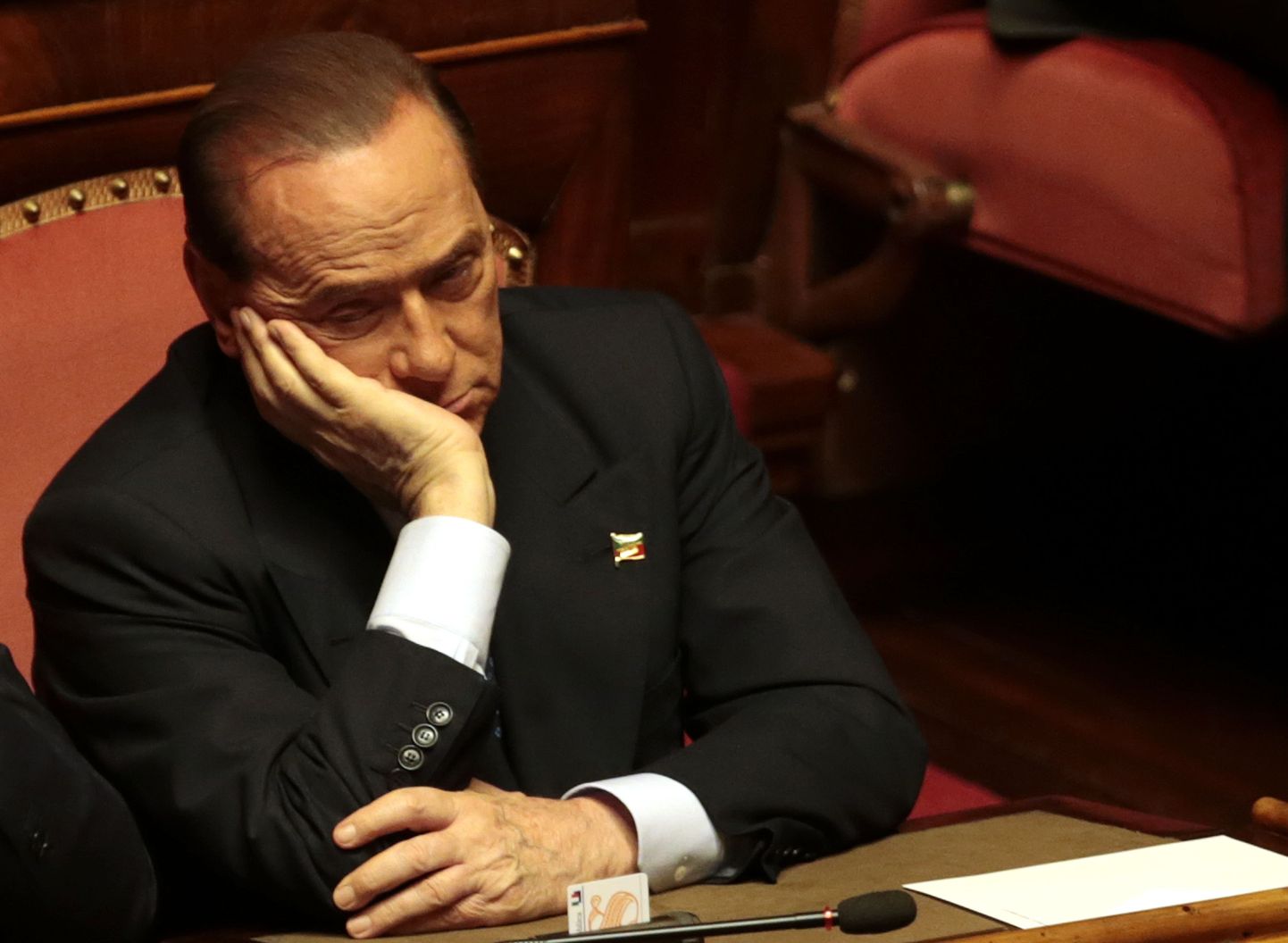 Silvio Berlusconi täna parlamendis.