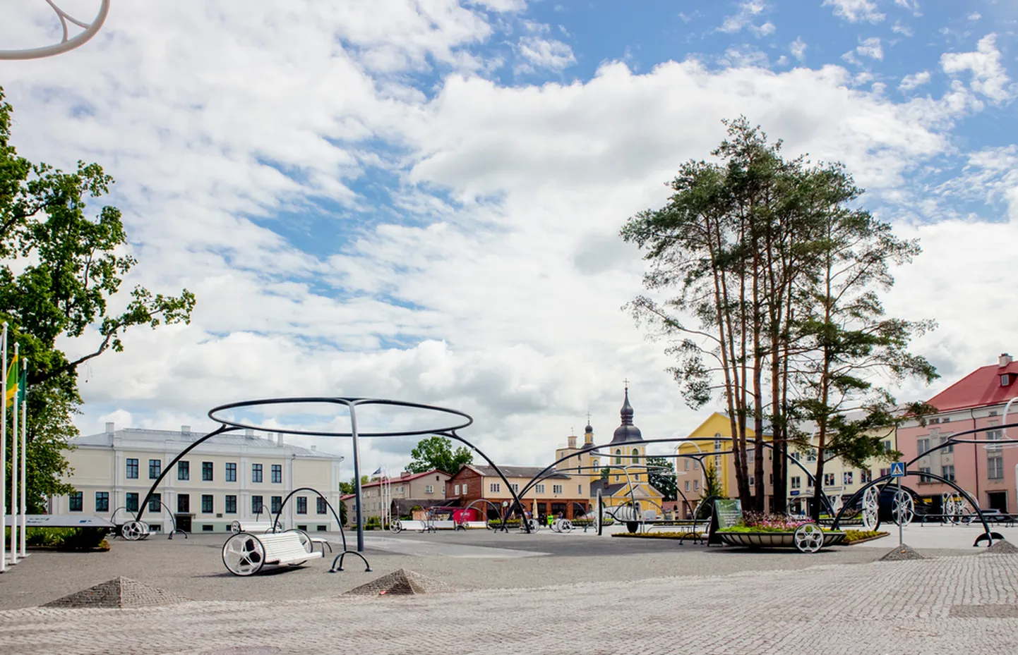 Võru linna keskväljak.