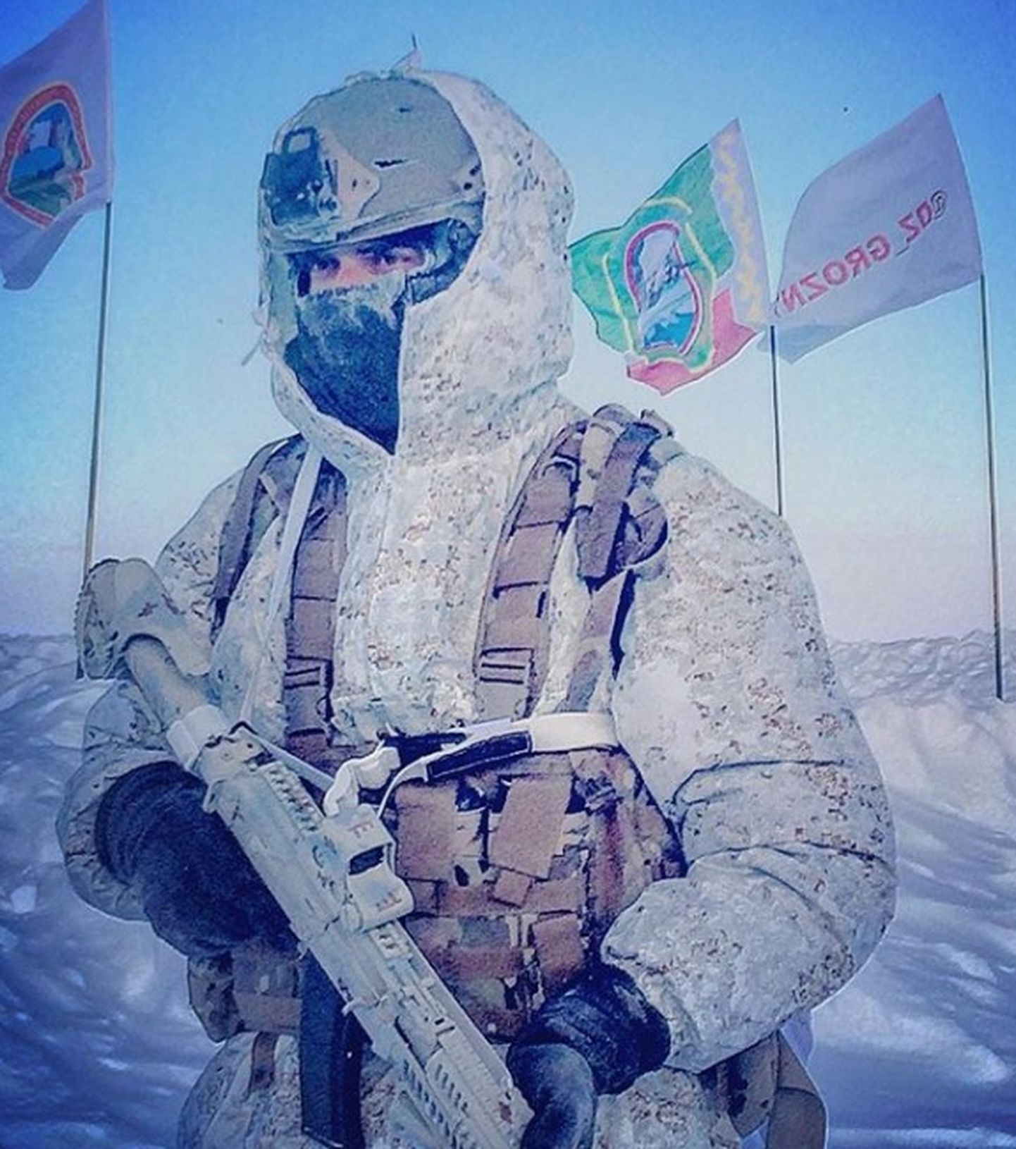 Tšetšeeni eriväelane Svalbardis.