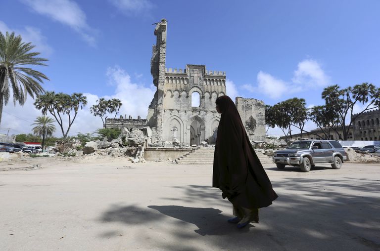 Somaalia mosleminaine. Pilt on illusteeriv