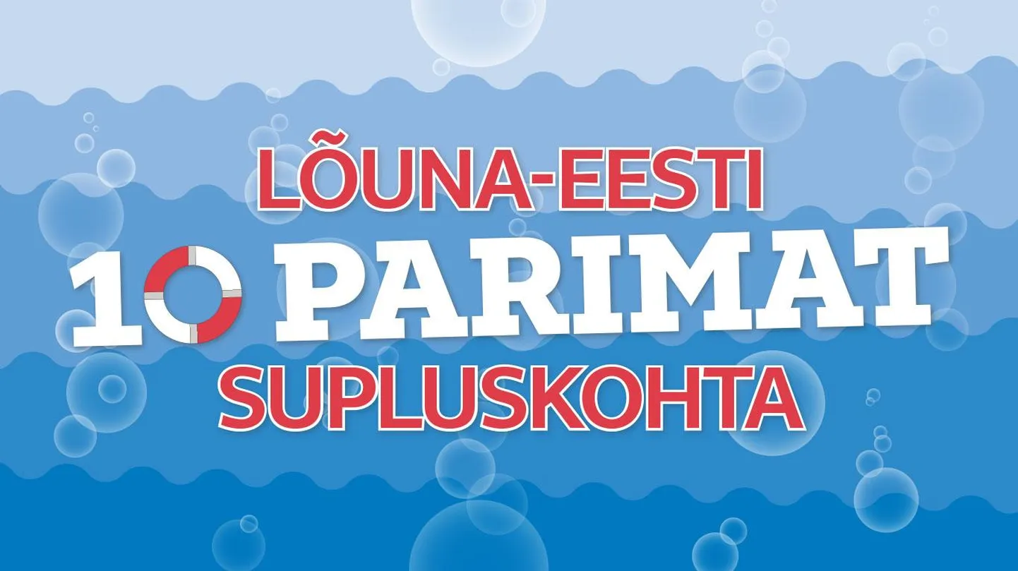 Kümme parimat kohta Lõuna-Eestis, kuhu minna suplema.
