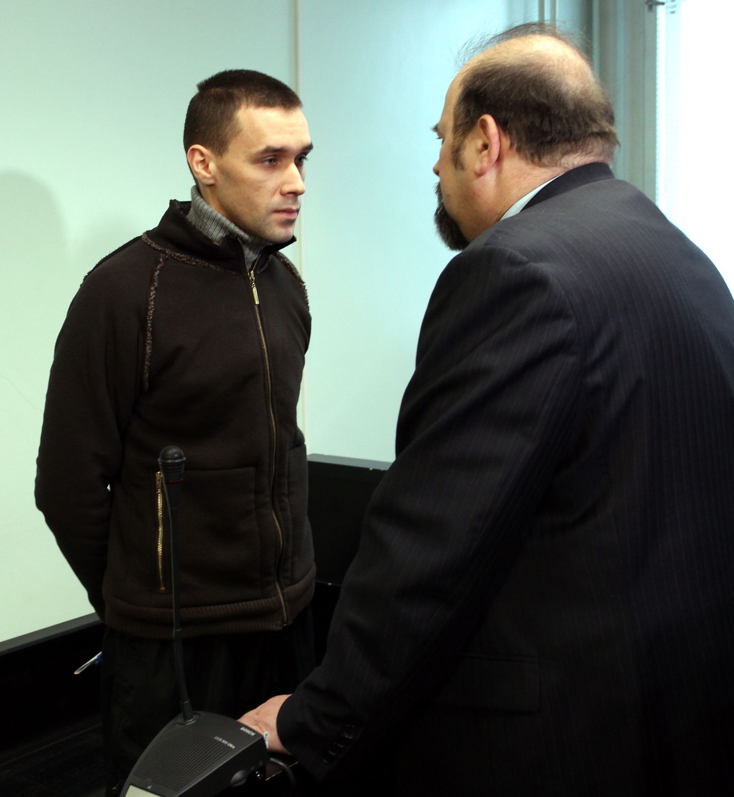 Vjatšeslav Bajuk ja tema kaitsja Aleksandr Kustov kohtus