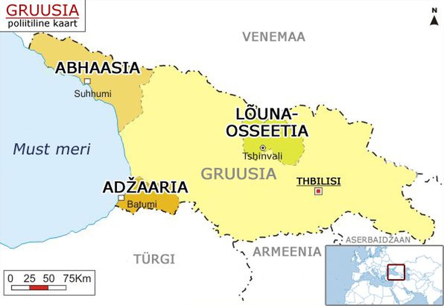 Gruusia konfliktitsoonid