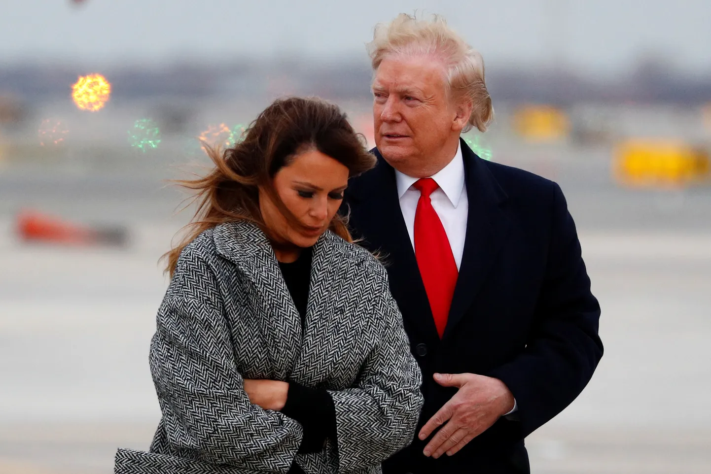 Дональд Трамп с супругой.