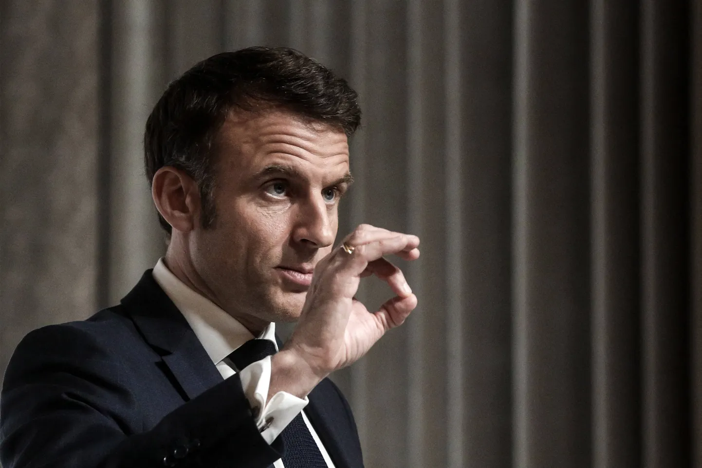 President Emmanuel Macron soovis oma eilse sõnavõtuga testida liitlaste reaktsioone.