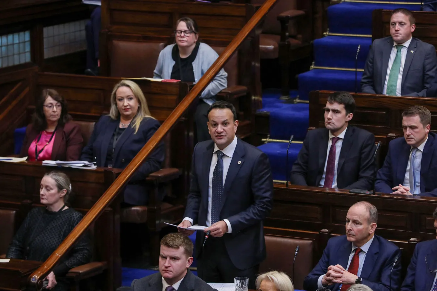 Iirimaa peaminister Leo Varadkar esinemas 17. detsembril parlamendis.