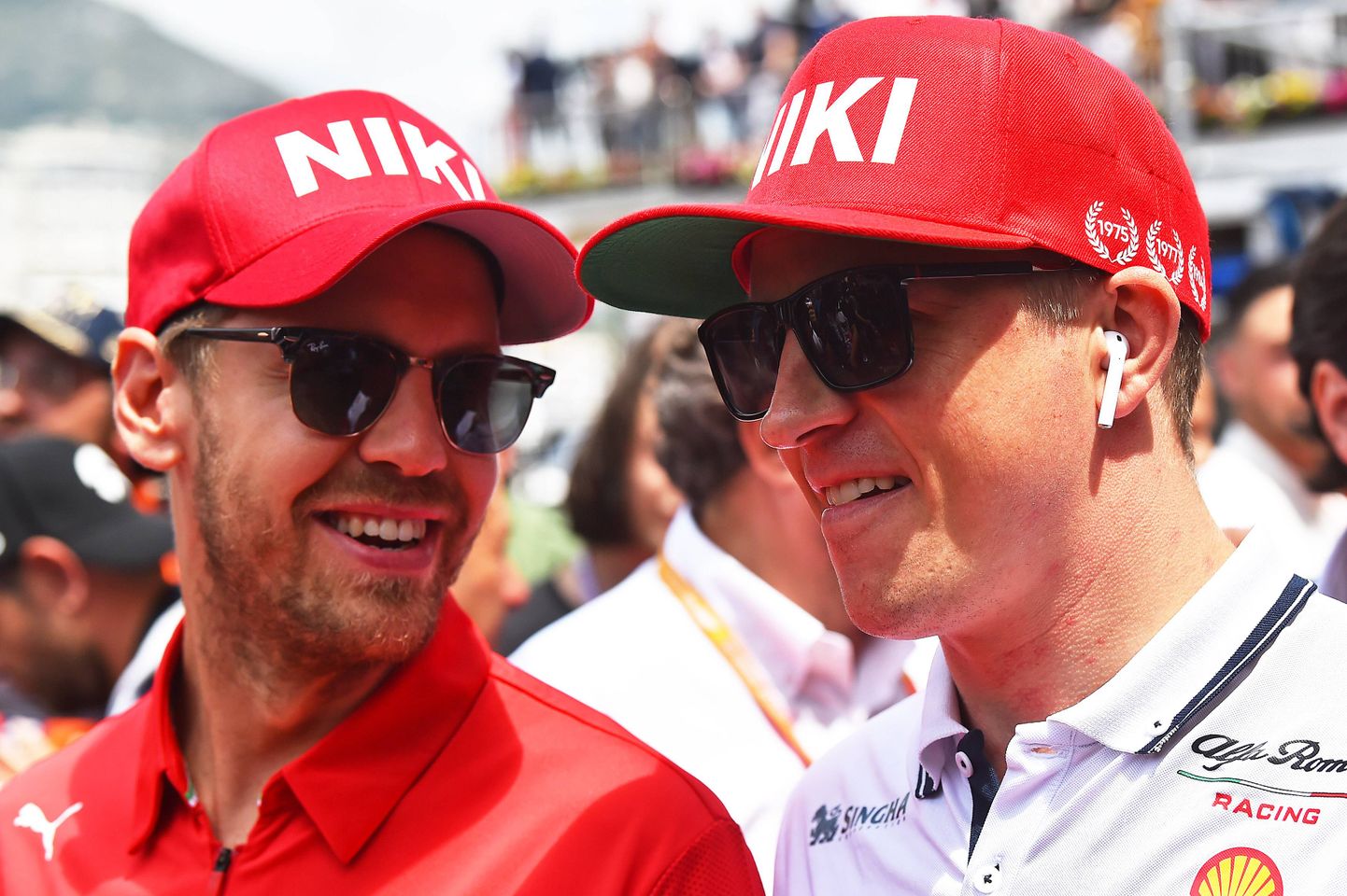 Sebastian Vettel ning Kimi Räikkonen.