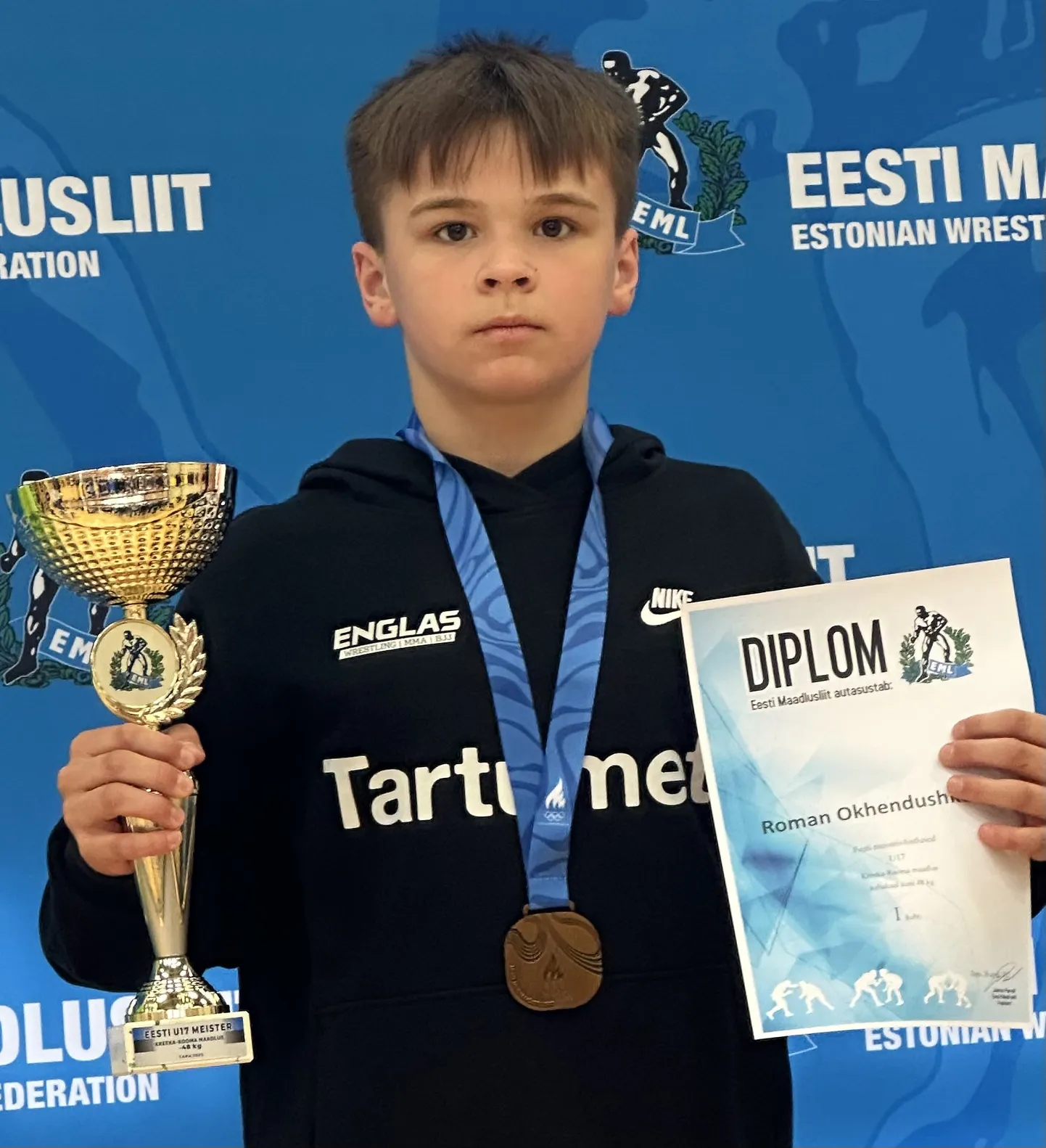 Roman Okhendushkevich krooniti nelja ülekaaluka võiduga Eesti meistriks.