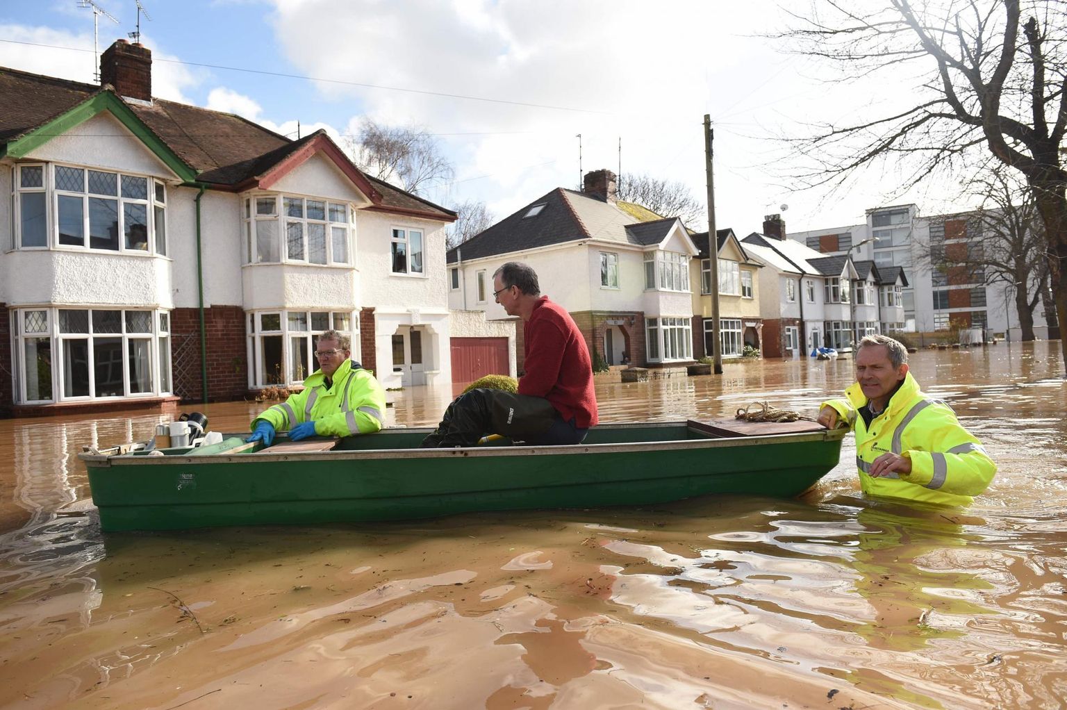 Üleujutused Lääne-Inglismaal Herefordis. 
