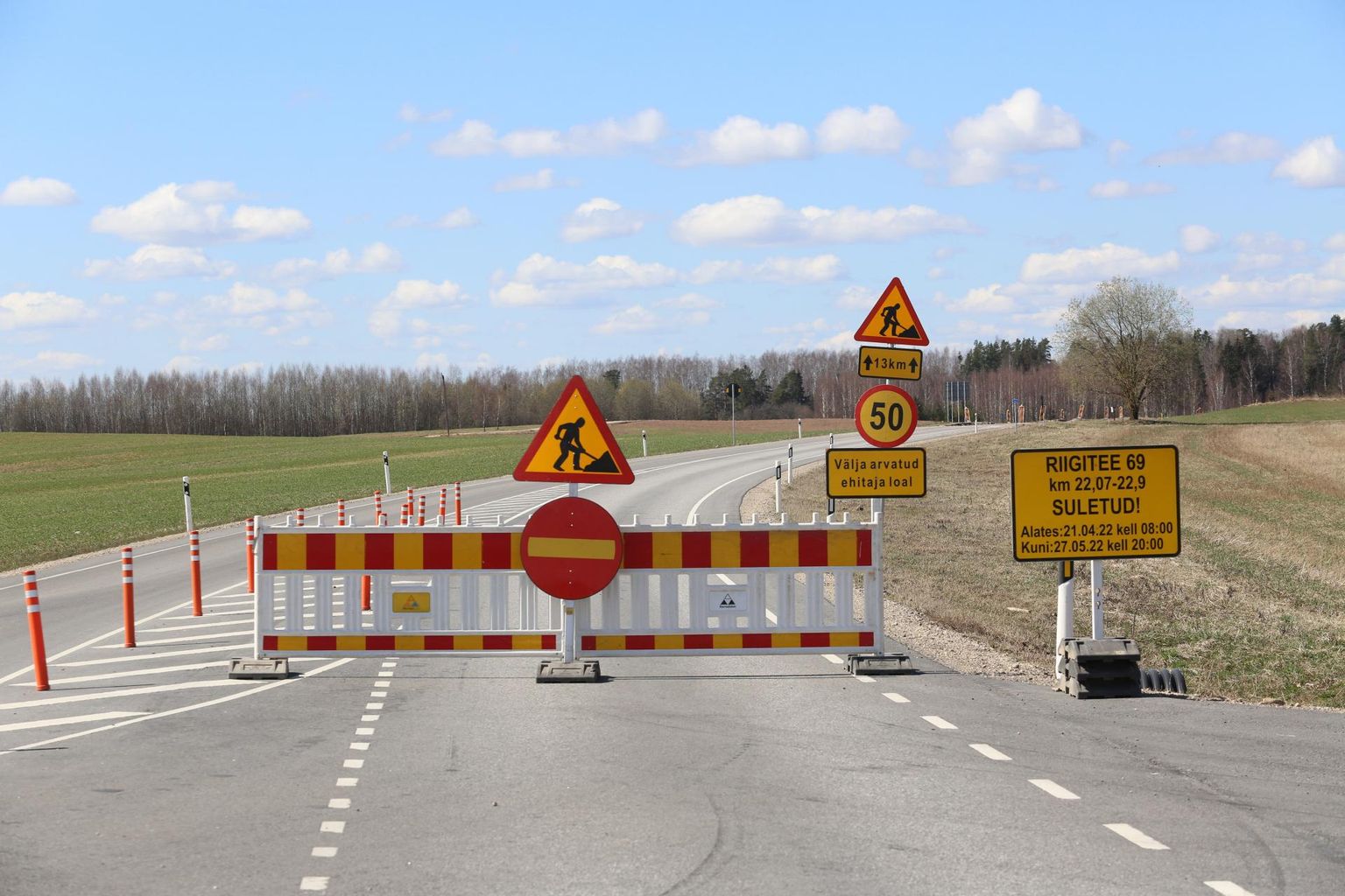 Transpordiameti tänavune mahukaim teetöö Lõuna-Eestis on Võru–Kuigatsi–Tõrva riigiteel nr 69 Vaabina–Sarapuu lõigu remont.