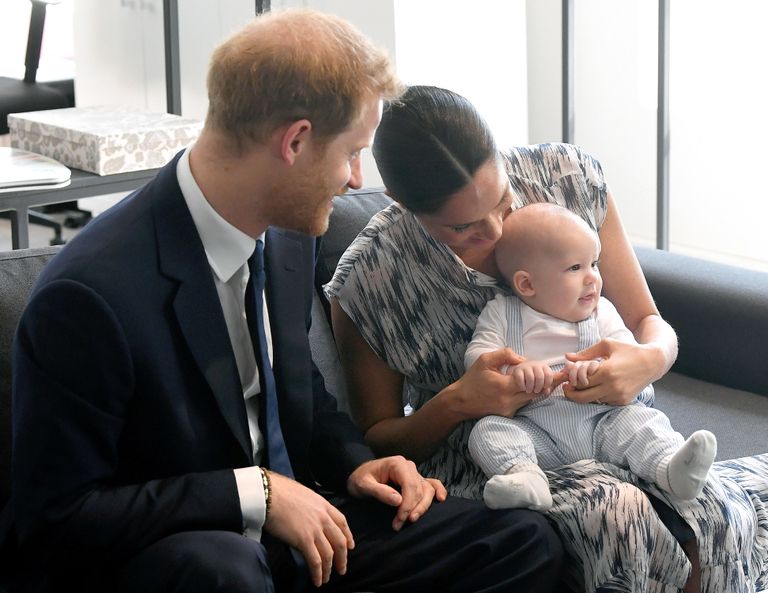Prints Harry, Sussexi hertsoginna Meghan ja nende poeg Archie Harrison Mountbatten-Windsor 2018 Lõuna-Aafrika Vabariigis.