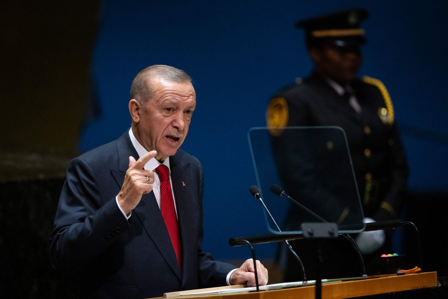 Türgi president Recep Tayyip Erdoğan pidas ÜRO Peaassambleel kõne.