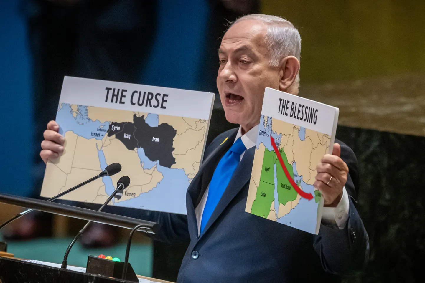 Izraēlas premjerministrs Benjamins Netanjahu.