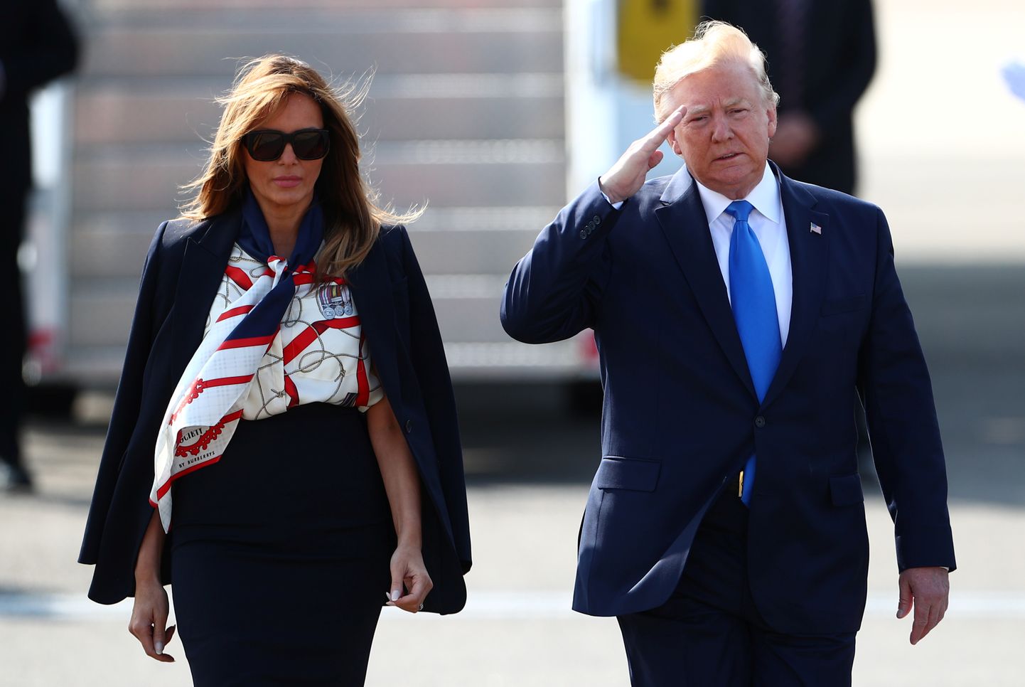 Melania ja Donald Suurbritannias 3. juunil 2019