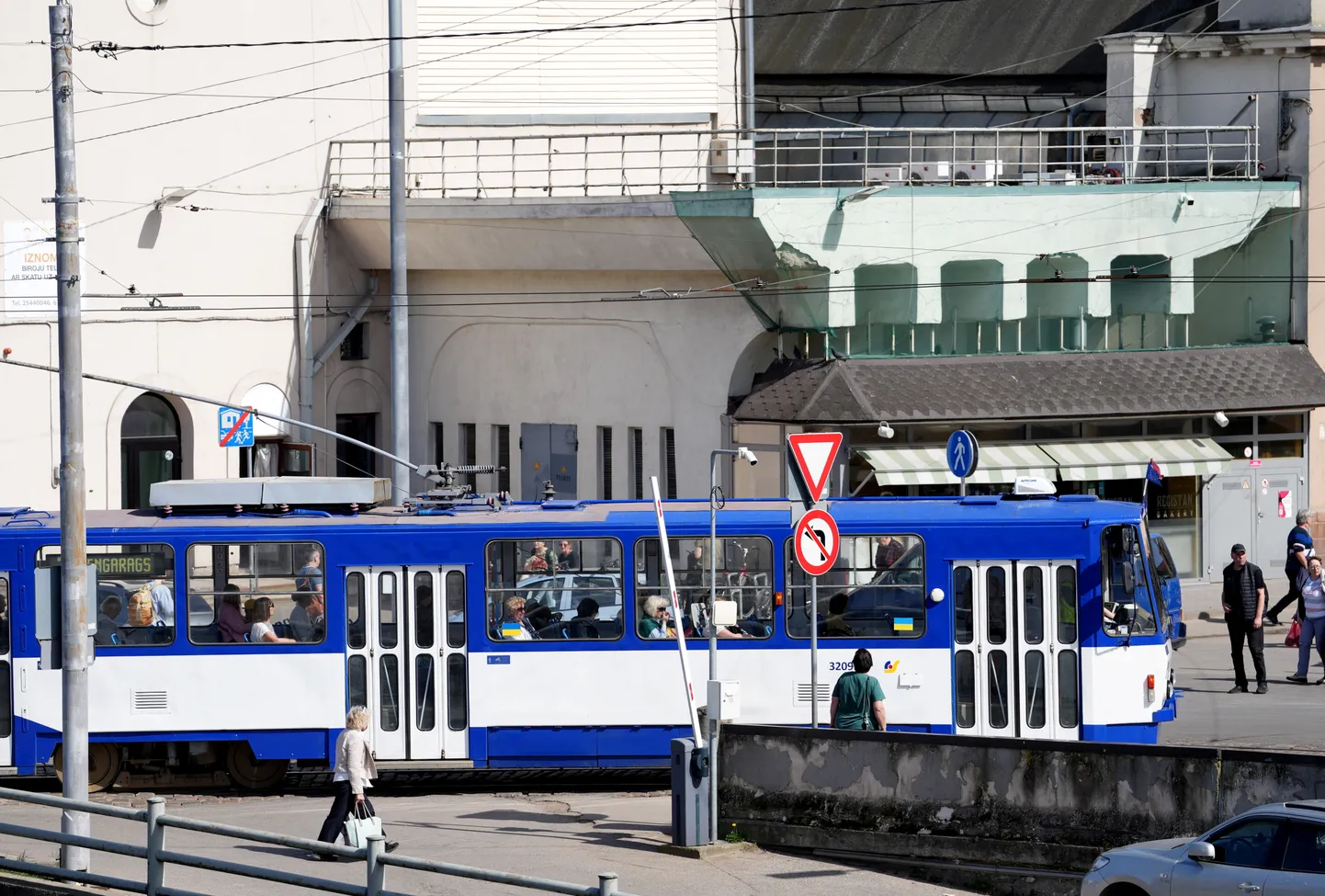 7. tramvajs Centrāltirgus ielā.