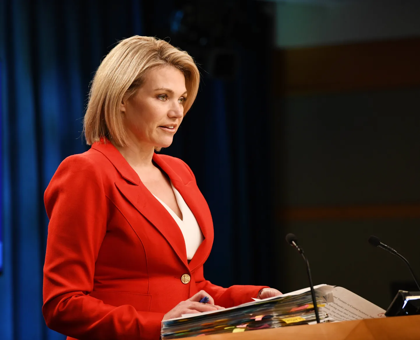 USA välisministeeriumi kõneisik Heather Nauert.