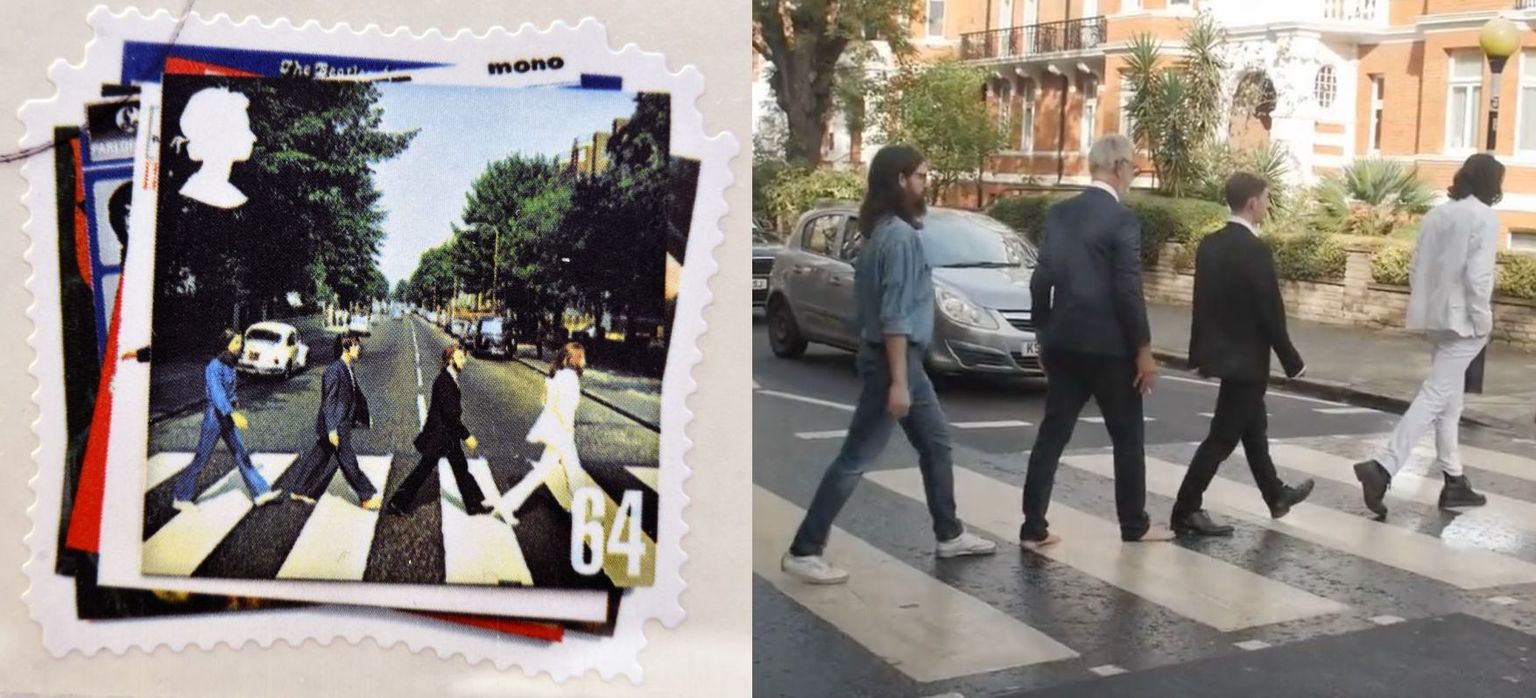 Klimata aktīvisti atdarina ikonisko "The Beatles" albuma vāka attēlu, bloķējot satiksmi Londonā.
