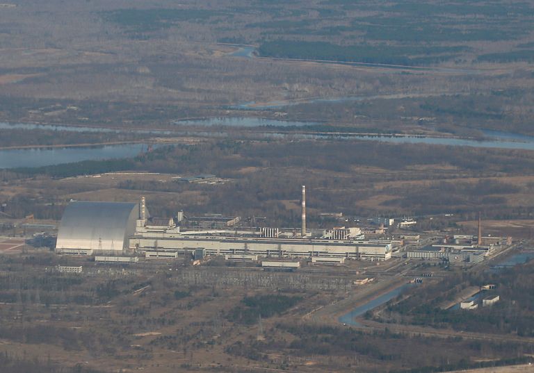 Aerofoto Ukraina Tšornobõli tuumaelektrijaamast aprillis 2021