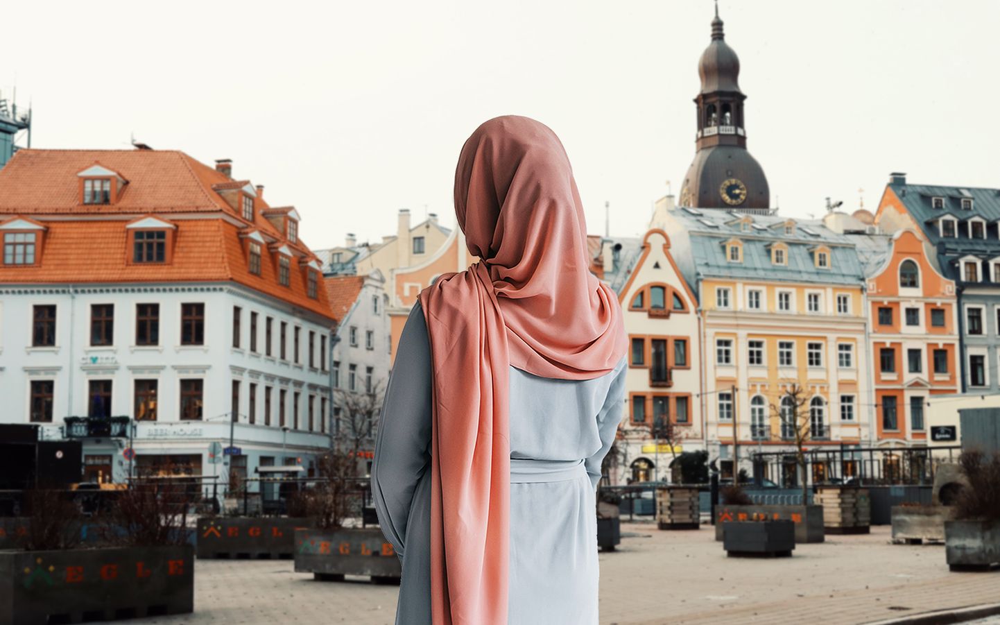 Женщина принявшая ислам в Риге