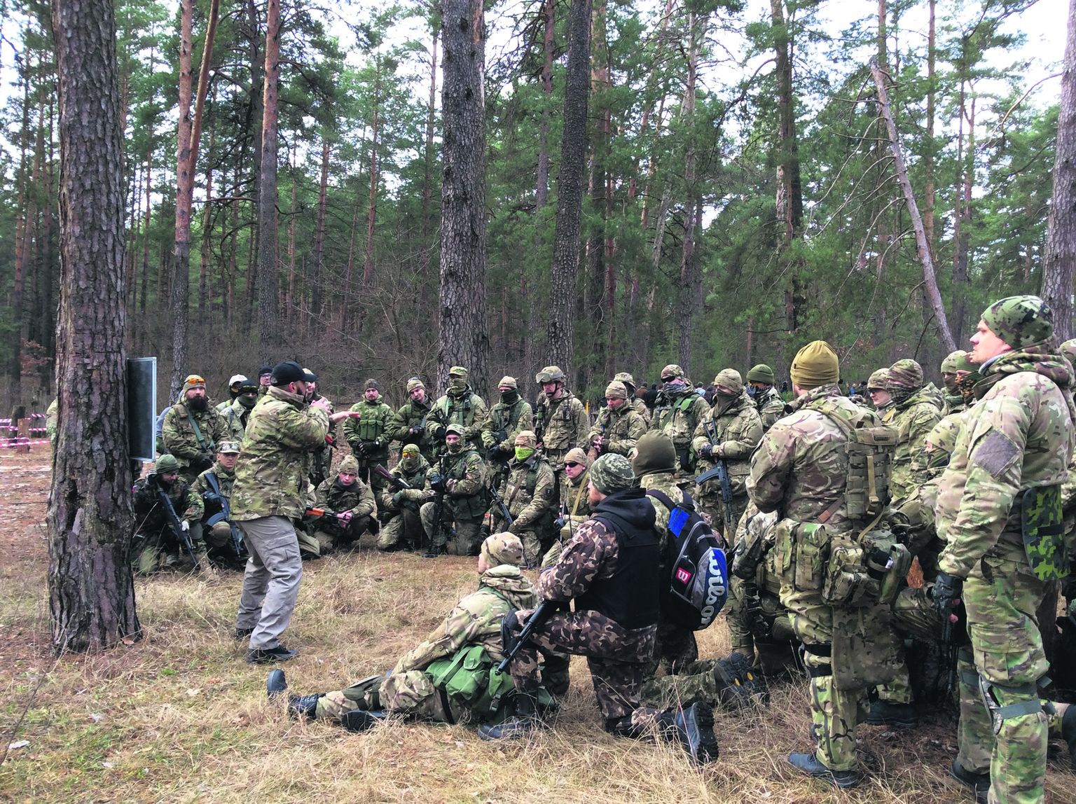 Тренинг территориальной обороны Киева.
