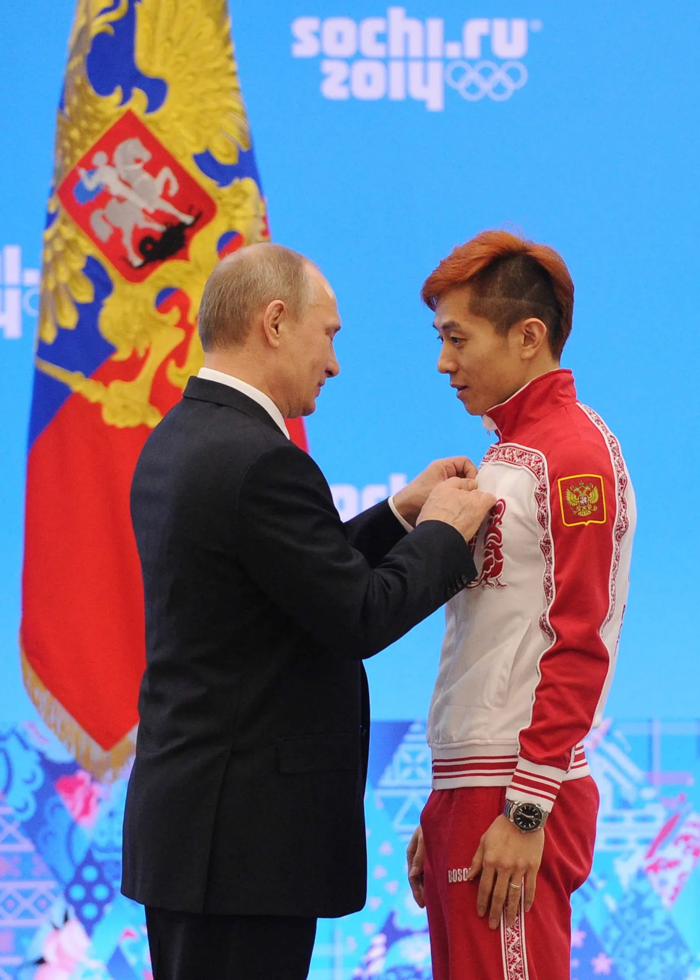 Владимир Путин и Виктор Ан.