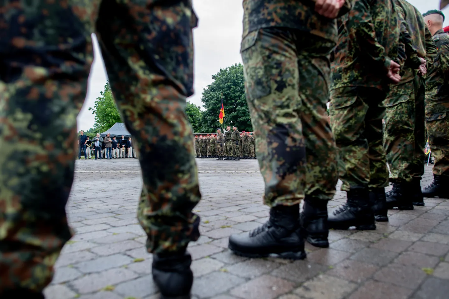 Bundeswehri reservistide saapad veteranide austamise päeval.
