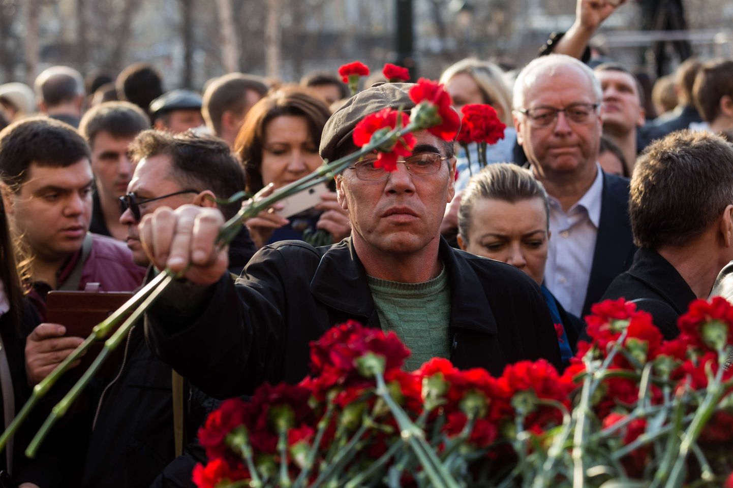 6. aprillil toimus Peterburis terroriohvrite mälestusüritus.