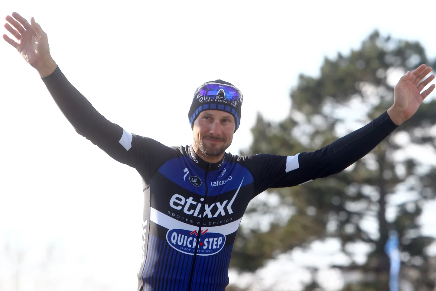 Tom Boonen Pariis-Roubaix' poodiumil.