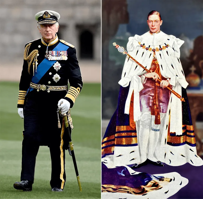 Возможно, король Карл будет в военной форме, в которой он был на похоронах своей матери в прошлом году. Его дед, Георг VI, был на своей коронации в традиционных бриджах и шелковых чулках