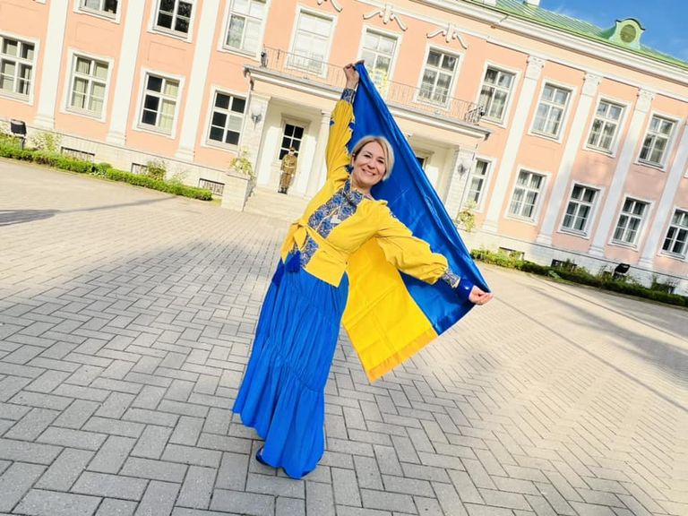 Инна Гордиенко в День независимости Украины спустя ровно полгода после начала масштабной агрессии России. 24 августа 2022 года.