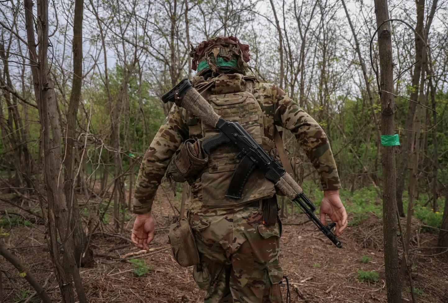 Ukraina sõdur Donetski oblastis. Foto on illustratiivne.