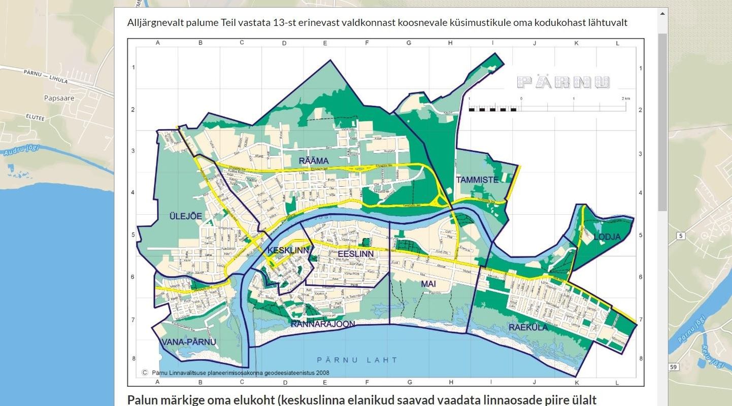 Pärnu linnavalitsus uurib elanike rahulolu oma kodukohaga ja kaardistab parandamist vajavad valdkonnad.