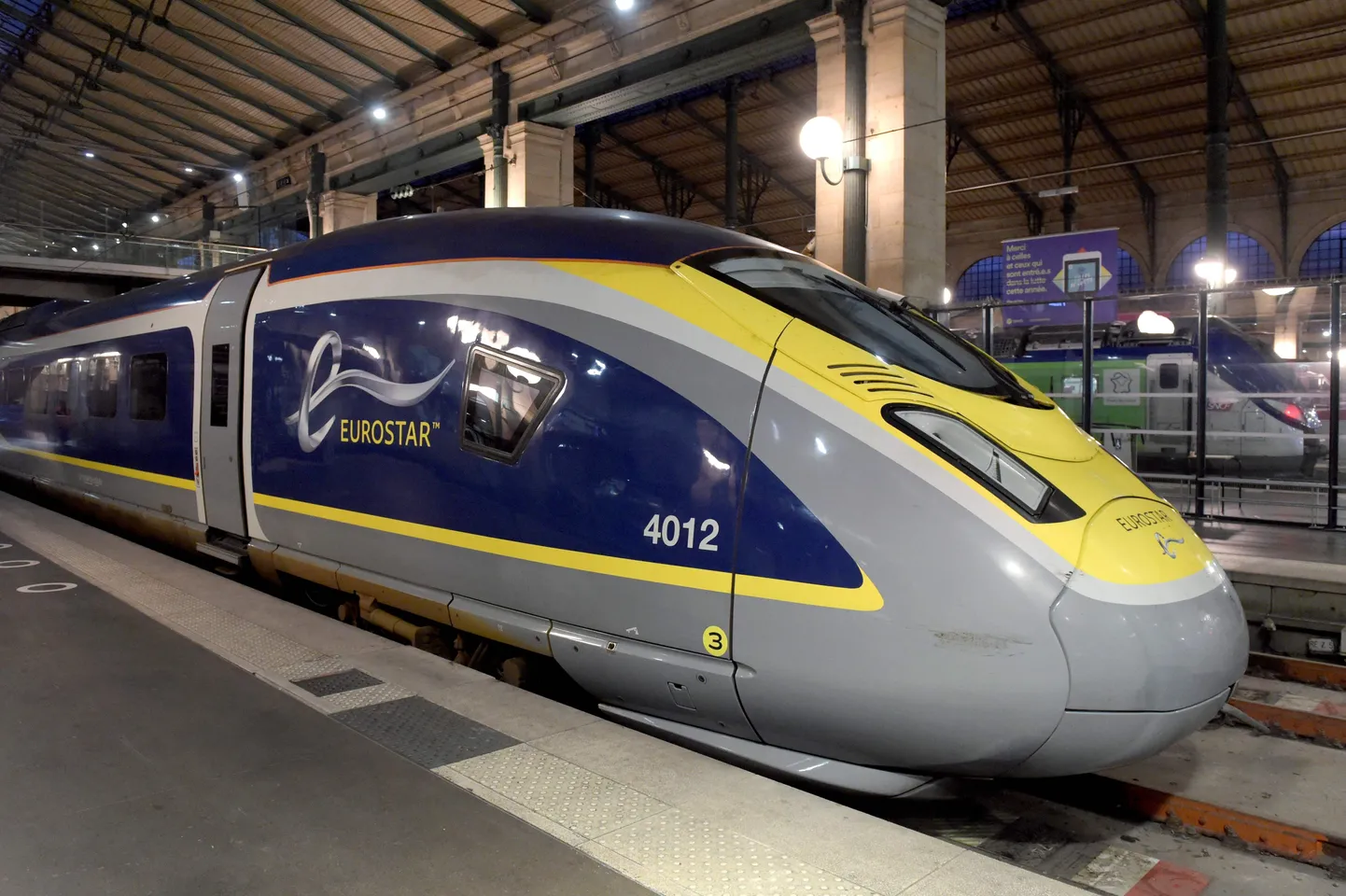 Kiirrong Eurostar Pariisis. Foto on illustratiivne.