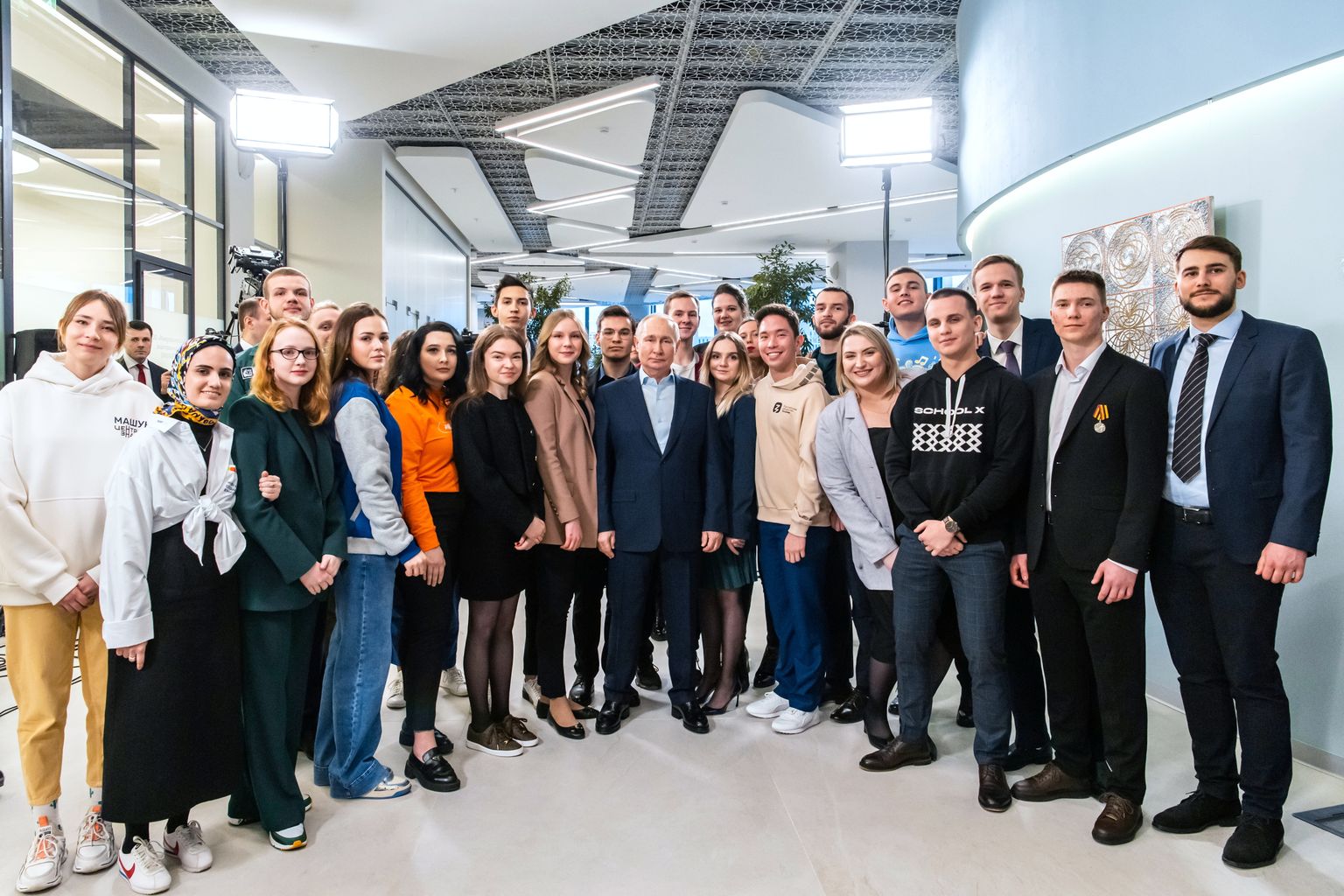 Venemaa president Vladimir Putin kohtus 25. jaanuaril 2023 Moskva riikliku ülikooli üliõpilastega